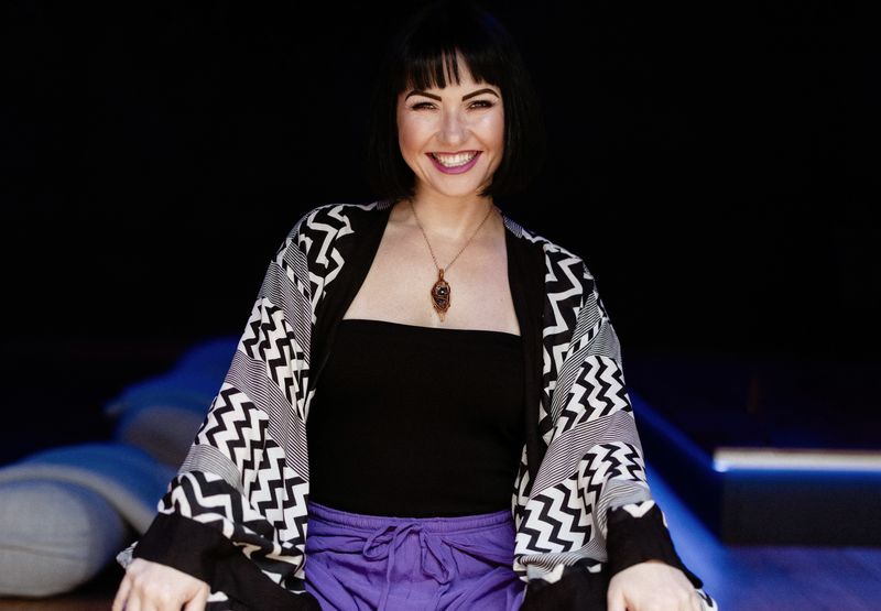 Kasia in the Mindfulness Studio